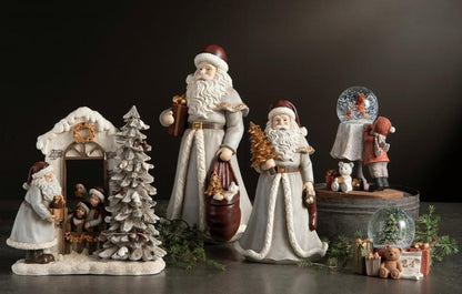 Innendørs Julepynt Nisse julegave 16x15,5x31cm SALG