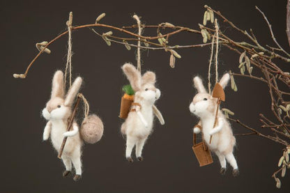 Ulldyr Kanin Anheng Mix 13cm 3-pack