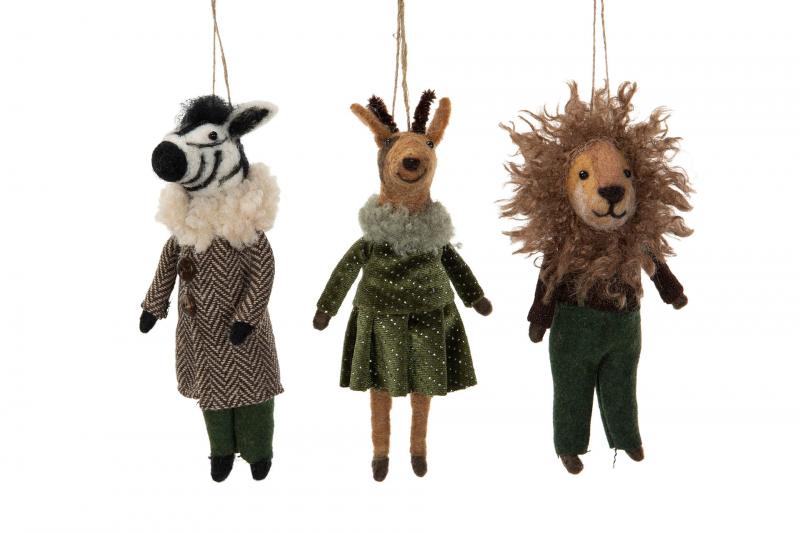 Ulldyr Finkledd Anheng Mix 17cm 3-pack SALG