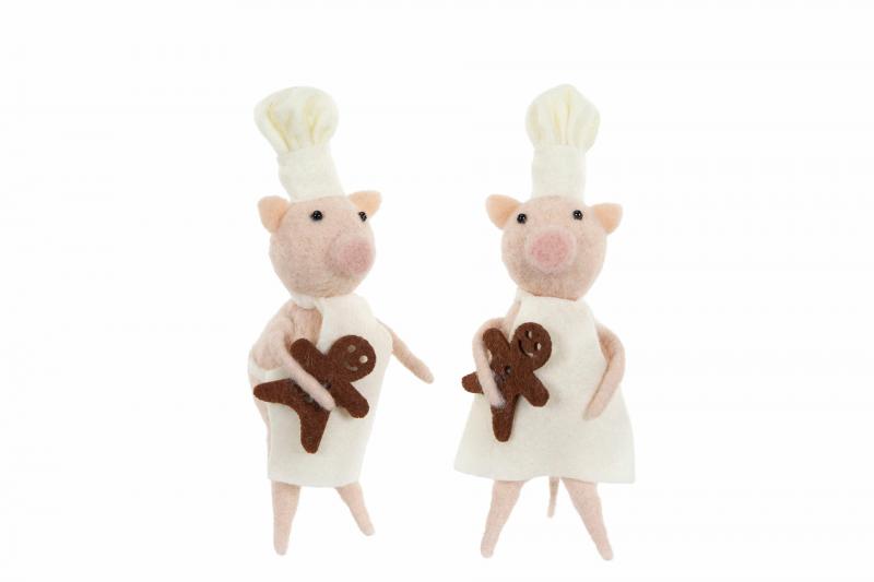 Ulldyr Gris Pepperkaker 16cm 2-pack SALG
