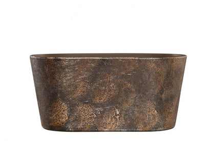 Hardplast Blomsterpotte Rust krukke Oval 24x10x11cm