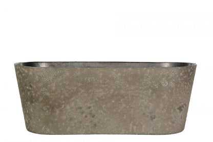 Hardplast Blomsterpotte Mud Krukke Oval 27,5x10x11cm