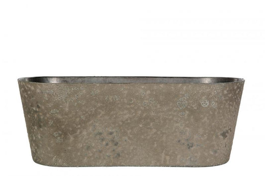Hardplast Blomsterpotte Mud Krukke Oval 27,5x10x11cm