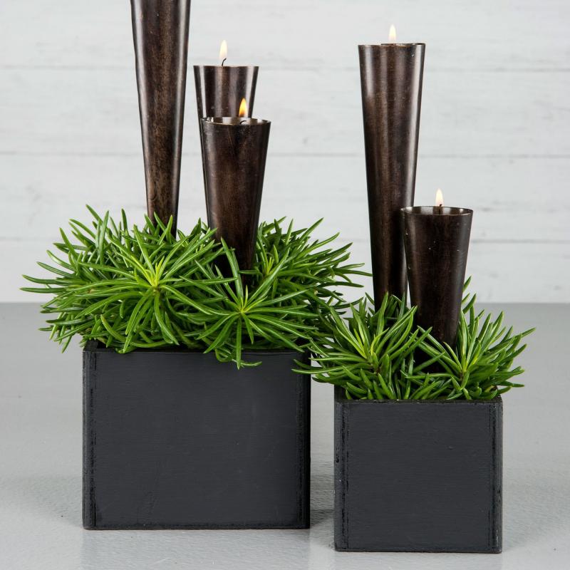 Blomsterpotte Blomsterkrukke - Sort 2-pack SALG