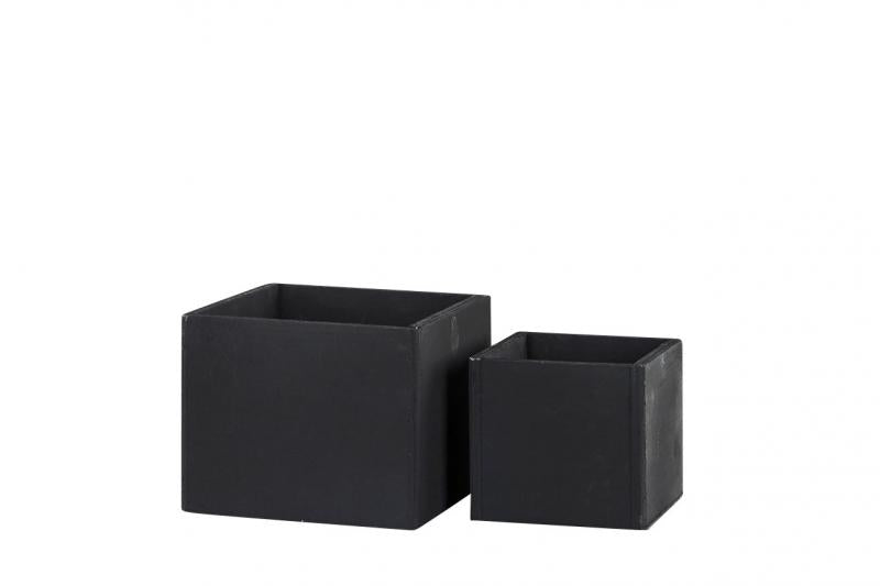 Blomsterpotte Blomsterkrukke - Sort 2-pack SALG