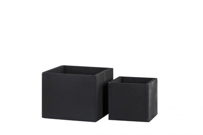 Blomsterpotte Blomsterkrukke - Sort 2-pack SALG