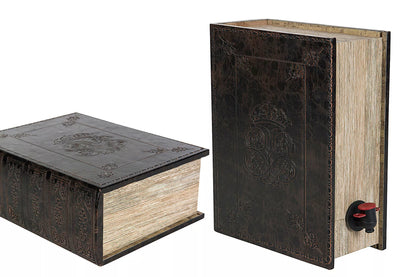 Vinstativ Bokeske Vinboks Skinn 30x23x11,5cm