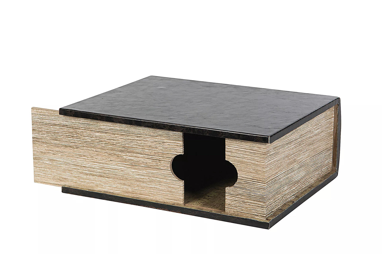 Vinstativ Dekorasjon Bokeske Vinboks Skinn 30x23x11,5cm