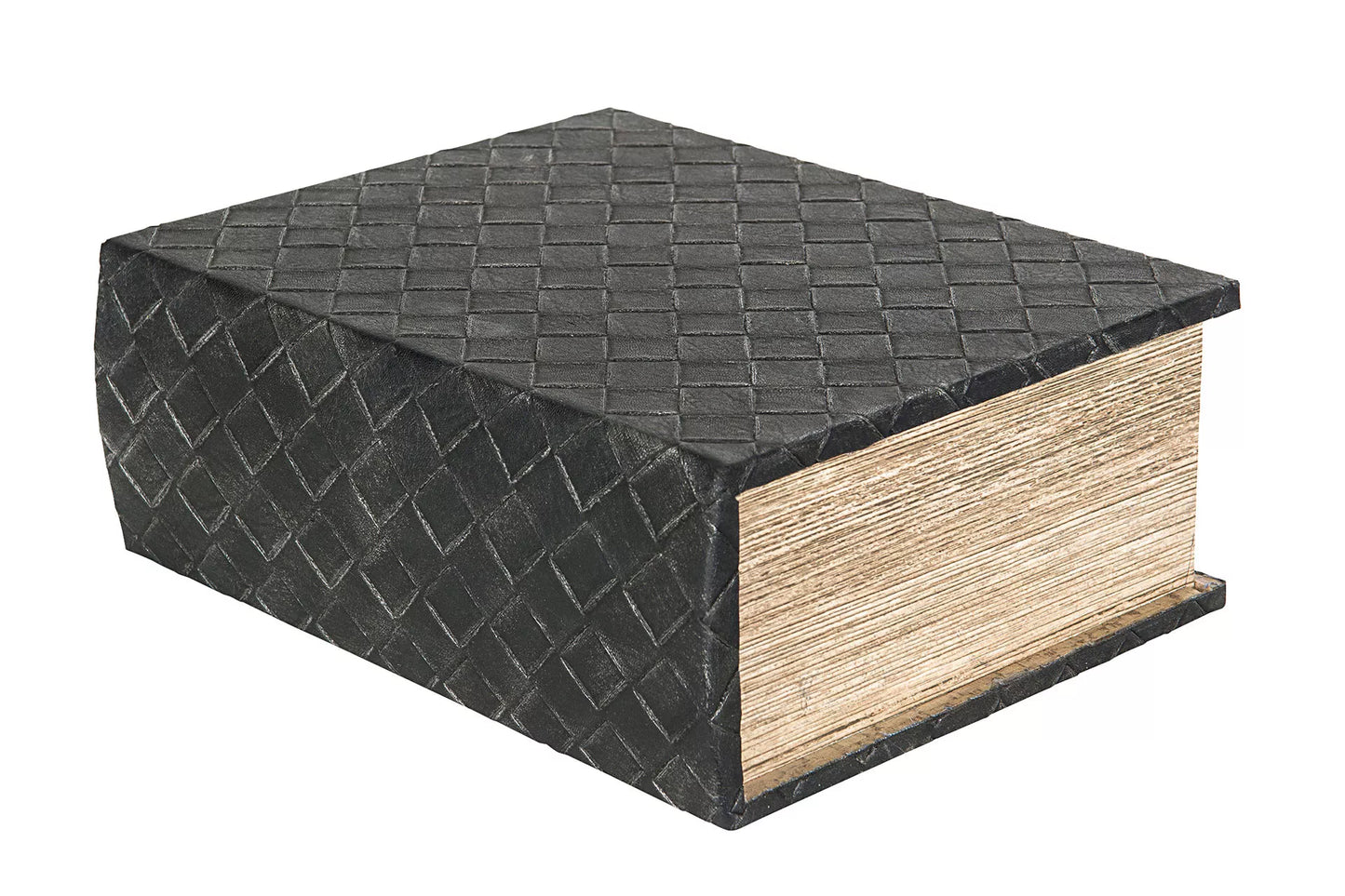 Vinstativ Dekorasjon Bokeske Vinboks Flettet Skinn 30x23x11,5cm