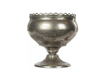 Blomsterpotte Blomsterkrukke Pokal Vito Antik Sølv 23x25cm