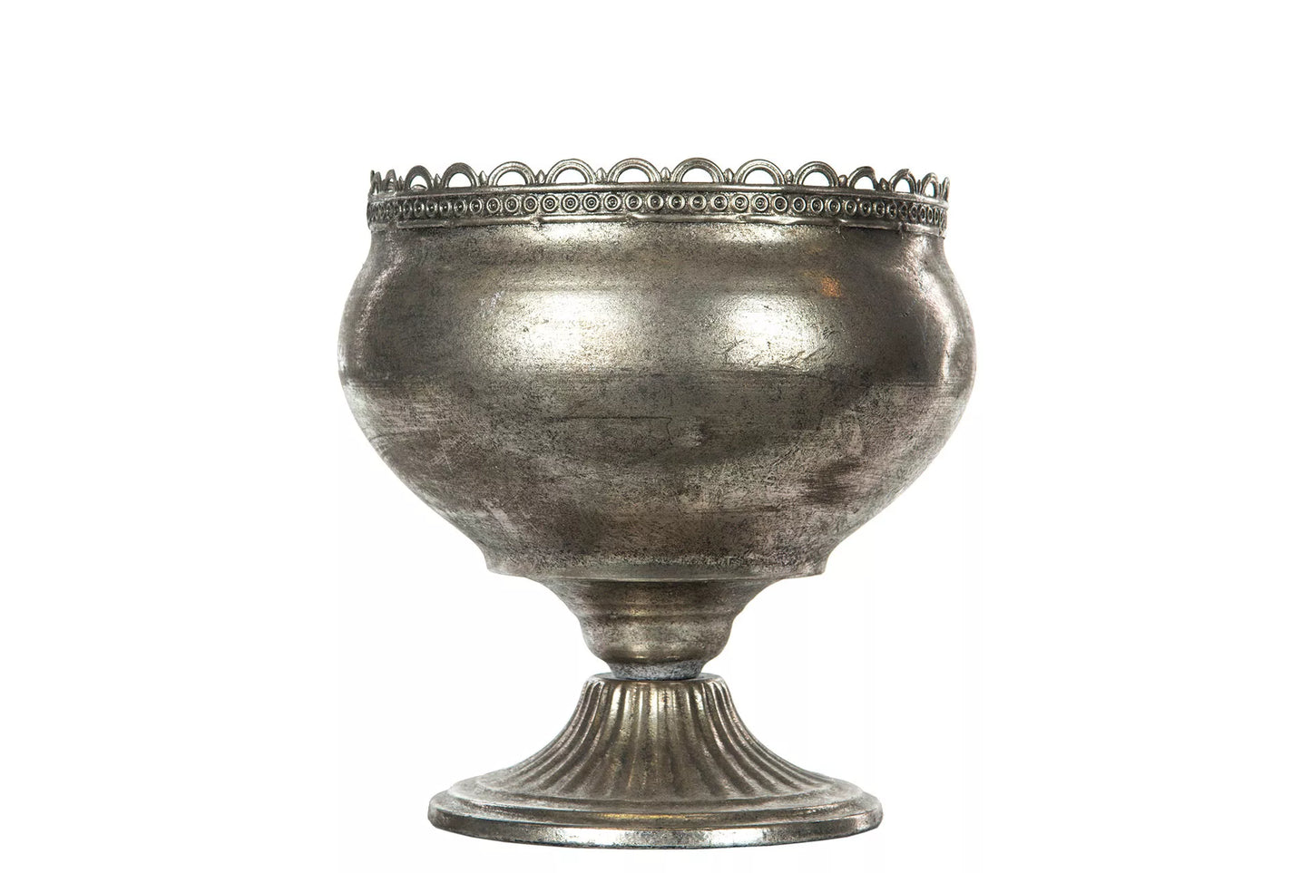 Blomsterpotte Blomsterkrukke Pokal Vito Antik Sølv 23x25cm