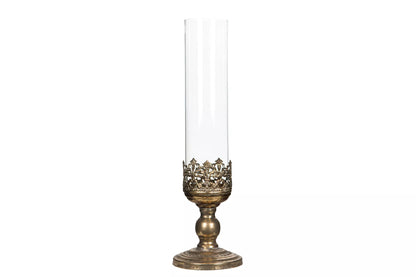 Lyslykt Leah Gyldenbrun 43x12 cm 1 stk