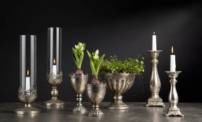 Lyslykt Leah sølv 43 cm 1 stk