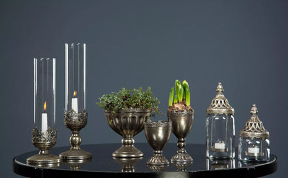 Lyslykt Leah sølv 43 cm 1 stk