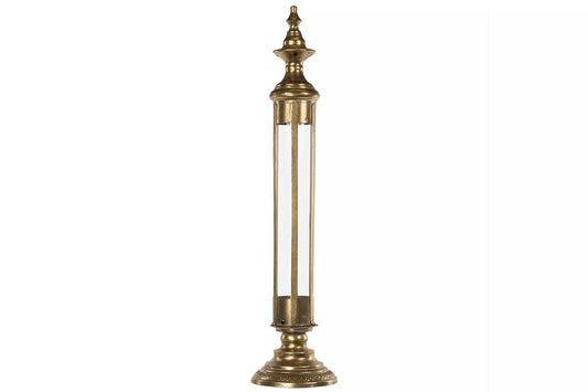Lyslykt Tower Gull 19x86cm 1 stk