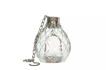 Lyslykt Glass Lyric Heng 12x16/50cm