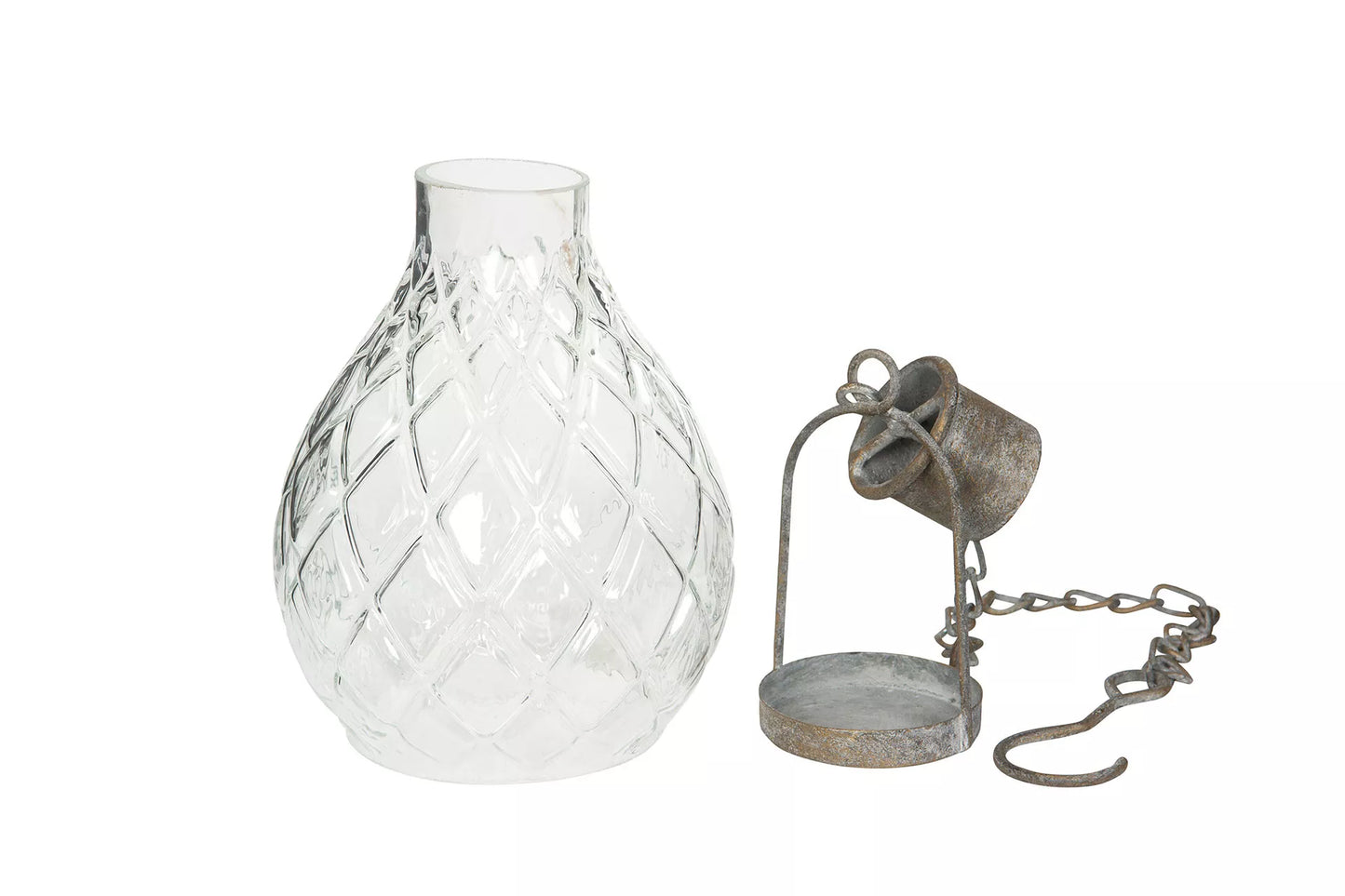 Lyslykt Glass Lyric Hengende 12x16/50cm