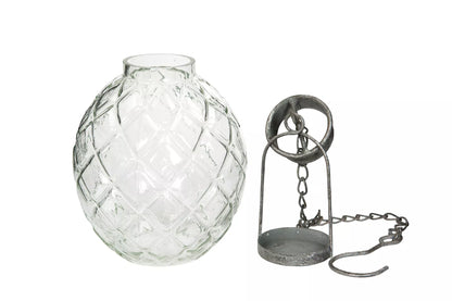 Lyslykt Glass Haley Heng 13x18/50cm