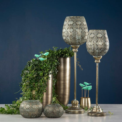 Lyslykt Dalia Antikk Messing 70 cm