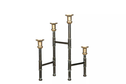 Lysestake 57 cm Sort Messing