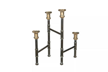 Lysestake 57 cm Sort Messing