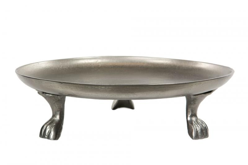 Dekorativt Fat Brett fat Poterund 34 cm - Rå nikkel Alu. SALG