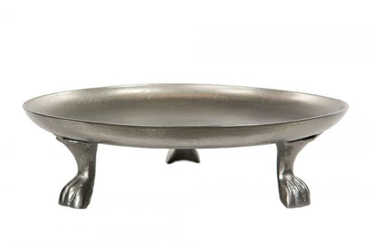 Dekorativt Fat Brett fat Poterund 34 cm - Rå nikkel Alu. SALG
