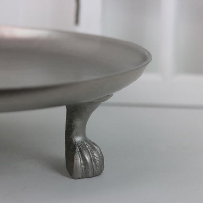 Dekorativt Fat Brett fat Poterund 34 cm - Rå nikkel Alu. SALG
