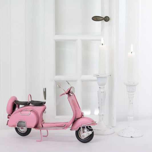 Dekorasjon Metalldekorasjon Vespa Rosa Metall 27 cm