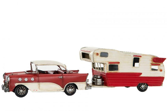 Dekorasjon Metalldekorasjon Bil & Caravan Chevy Metall 41 x 10 x 11 cm