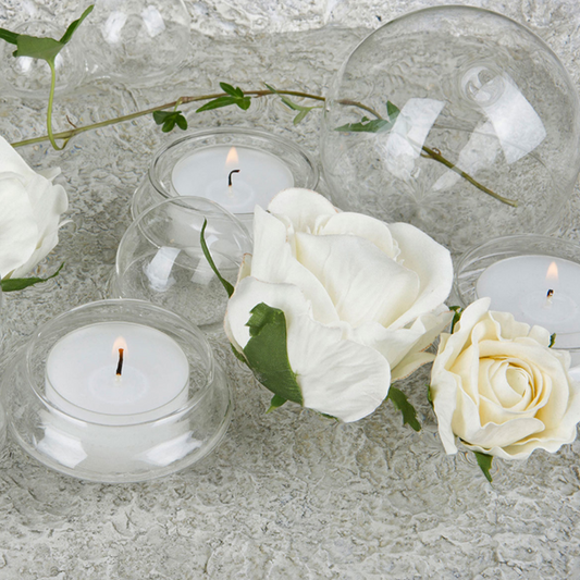 Dekorasjon Flytekopp Glass 7x5cm 6-pack