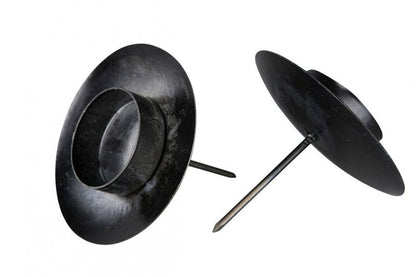 Lysestake Telys til flaske dekorasjon - sort 4-pack