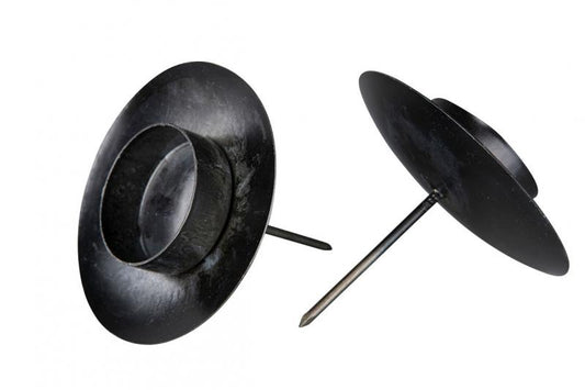 Lysestake Telys til flaske dekorasjon - sort 4-pack