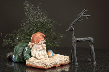 Innendørs Julepynt Ren svart støpejern 16x10x29cm