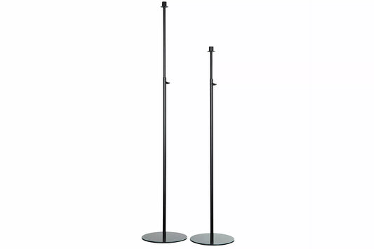 Lysestake Justerbar 82-154 cm - svart