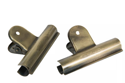 Dekorasjon klemme Stor Antik Messing 10x6cm 2-pack