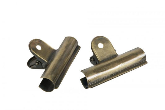 Dekorasjon Klemme Liten Antik Messing 7,5x5cm 2-pack