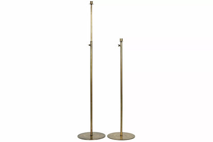 Lysestake Justerbar 82-154 cm - antikk messing