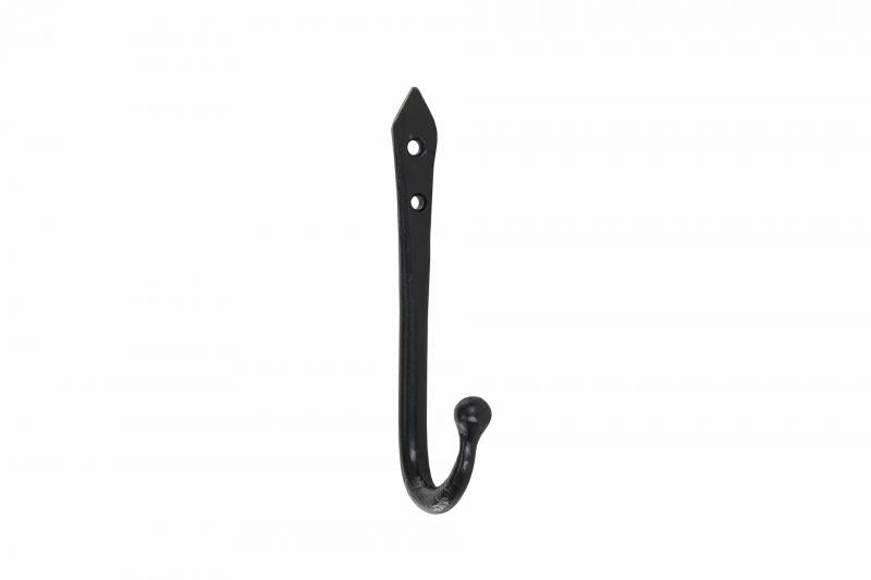 Kleshenger Veggkrok Enkel Svart Metall 5,5x15cm SALG