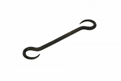 Hengende Hylle S Krok Smidd Svart Metall 3x17cm 2-pack