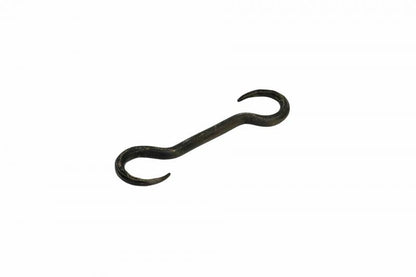 Hengende Hylle S Krok Smidd Svart Metall 3x12cm 4-pack