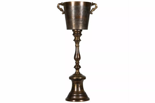 Vinstativ Iskjøler til fots Brent messing 35x82cm