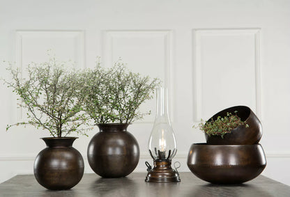 Bordlampe El 42 cm - Antikkbrun