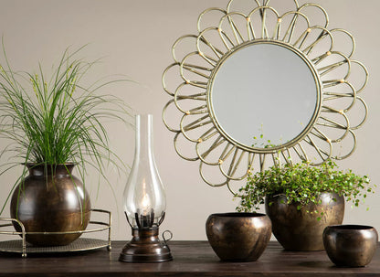 Bordlampe El 42 cm - Antikkbrun