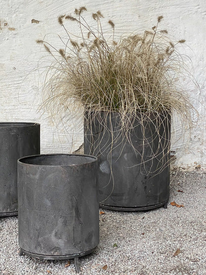 Blomsterpotte Blomsterkrukke Krukkering på fot til blomsterpotte Metall 3-pack