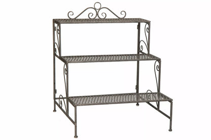 Blomsterstativ Vegghylle Plantering Sammenleggbart Metall 65×62×78 cm