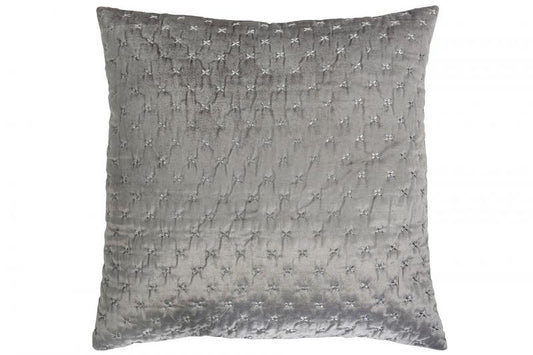 Putetrekk Fløyel 60x60 cm - lys grå