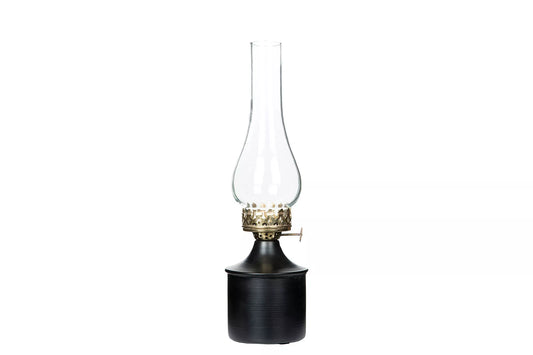 Lyslykt for Telys Svart Iris Ø9x35cm