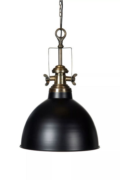Taklampe Baron Sort messing