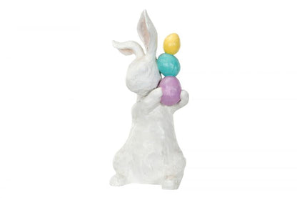 Påskepynt Hare Egg Balance Poly 15x14x30cm